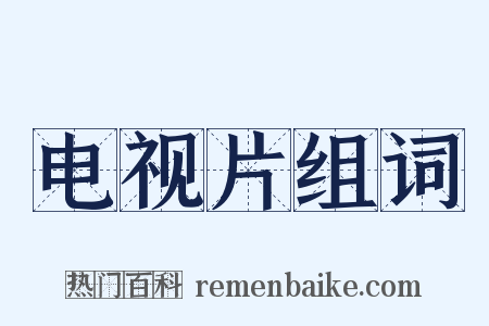 电视片组词是什么意思的图片